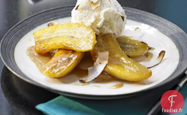Bananes frites à la noix de coco