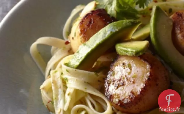 Fettucine Aux Pétoncles, Poivron Rouge Et Citron Vert