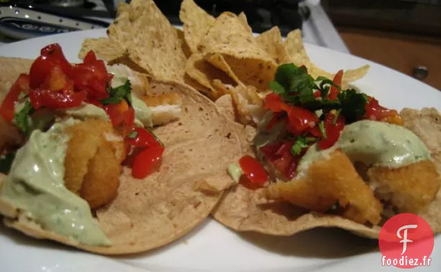 Tacos De Poisson Super Faciles À La Crème D'Avocat