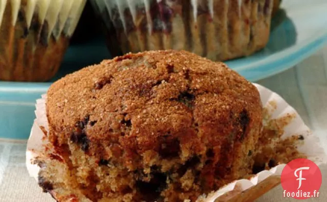 Muffins à l'Avoine aux Myrtilles