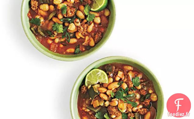 Haricots Blancs et Chili Hominy