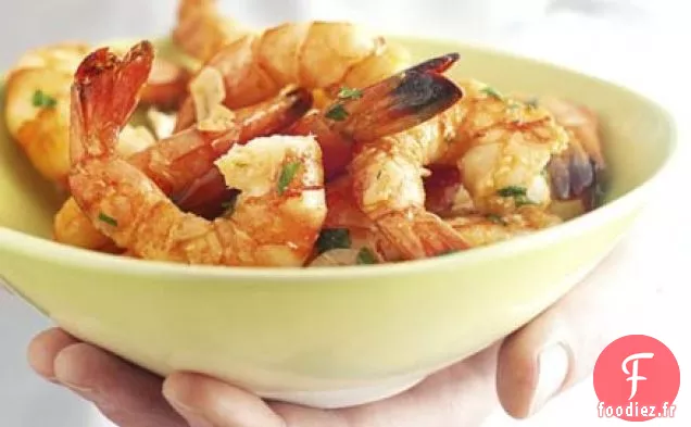 Crevettes à l'ail et au xérès