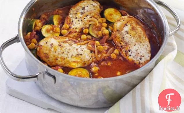 Poulet marocain à une casserole