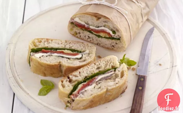 Sandwich pique-nique pressé