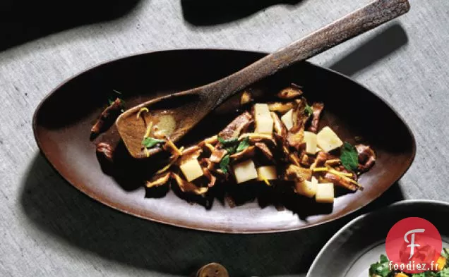 Champignons Shiitake au Jeune Fromage Pecorino