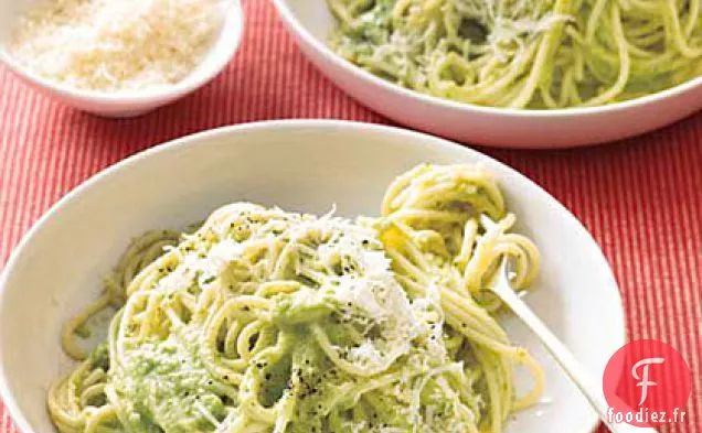 Spaghetti au Pesto Crémeux de Brocoli