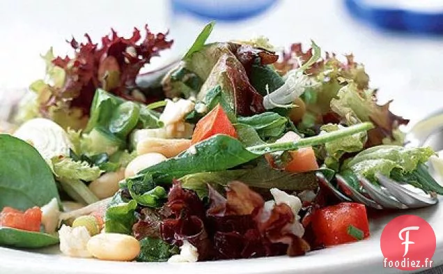 Salade de Gaspacho aux Haricots Cannellini et à la Feta