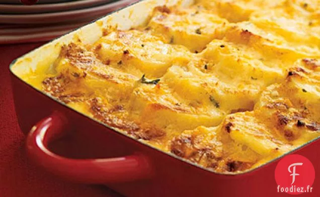 Pommes de Terre Festonnées Aux Trois Fromages