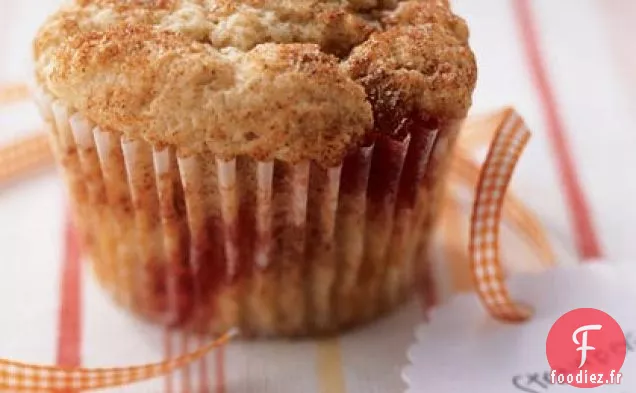 Muffins à la Fraise et à la Cannelle Faibles en gras