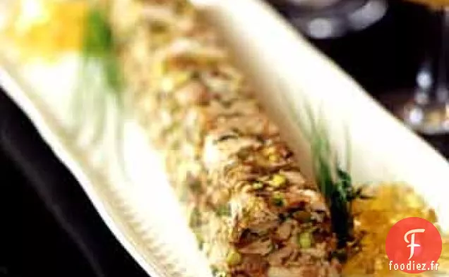 Terrine de Lapin aux Olives Vertes et Pistaches
