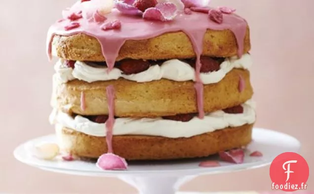 Gâteau à la rose anglaise