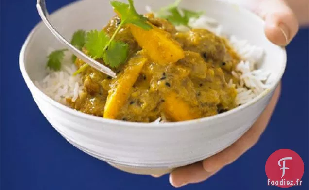 Curry crémeux de poulet et mangue