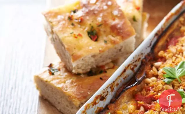 Focaccia au piment à l'ail