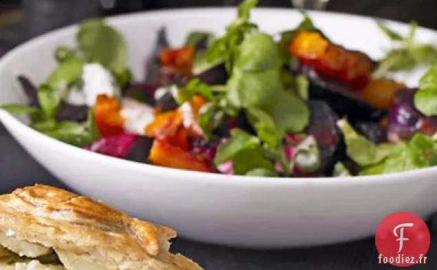 Salade de betteraves et de courges à la crème de raifort
