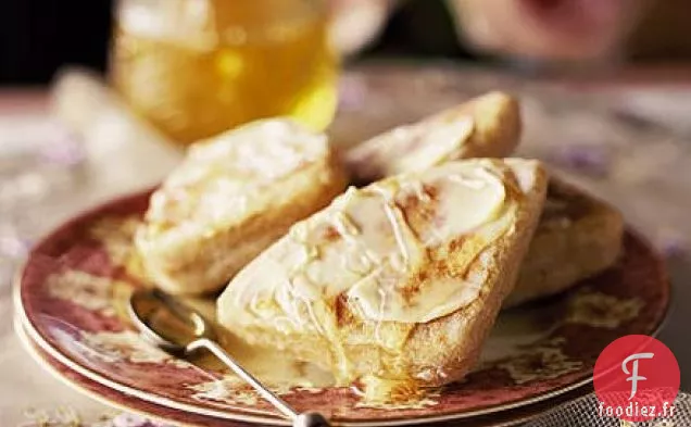 Scones grillés au miel