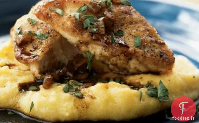 Poitrines de Poulet Sautées avec Sauce au Vinaigre Balsamique