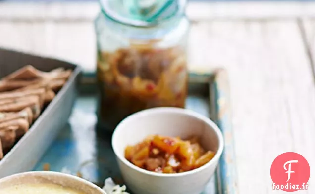 Chutney aux pêches et au piment