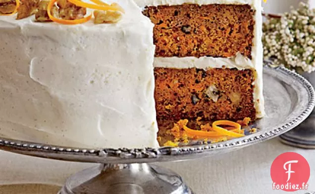 Gâteau aux Carottes avec Glaçage à la Chèvre