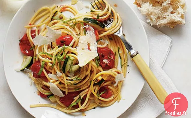 Spaghettis à la Tomate et aux Herbes