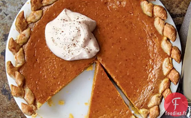 Tarte à la Citrouille à la Crème Fouettée à la Vanille