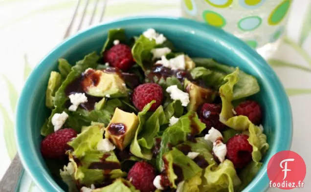 Salade Framboise-avocat À La Vinaigrette Framboise