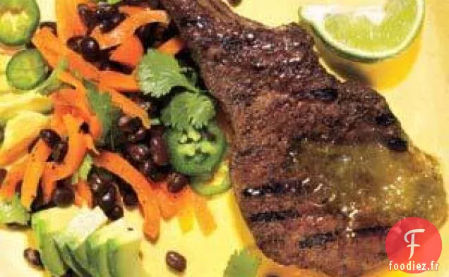 Recette De Salade Épicée À L'Avocat Et Aux Haricots Noirs