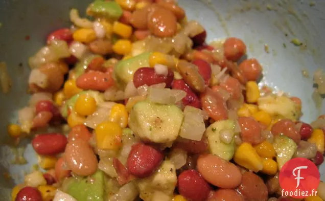 Salade d'Avocat aux Quatre Haricots