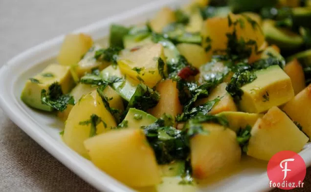 Salade d'Été aux Prunes Et à l'Avocat