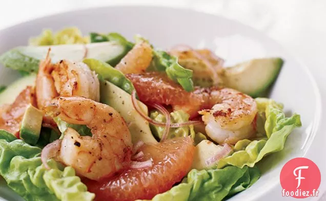 Salade de Crevettes et Avocat