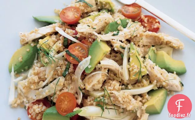 Salade de Poulet et Boulgour à l'Avocat