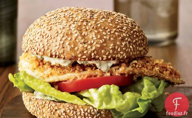 Sandwichs de Poisson Croustillants à la Rémoulade aux Herbes