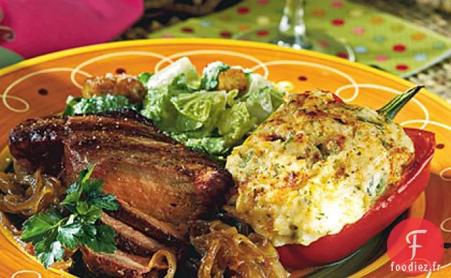 Poivrons Grillés Farcis aux Pommes De Terre
