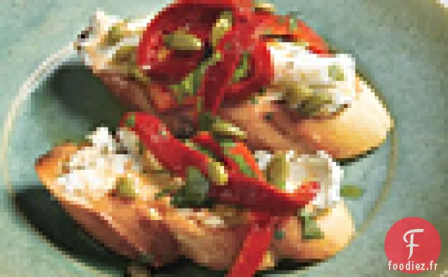 Fromage de Chèvre au Chipotle et Poivron Rouge Rôti