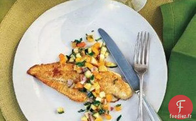 Recette De Salsa De Poisson Poêlé À La Courge de Nick Usner