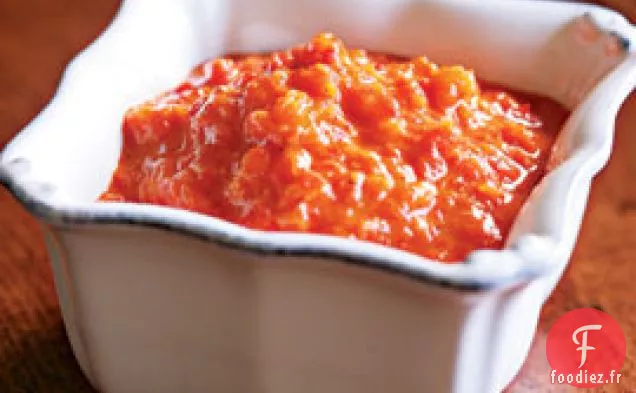 Purée De Poivrons Rouges Rôtis