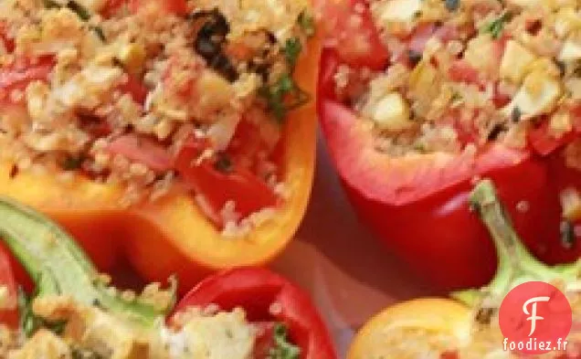 Poivrons Rouges Farcis Végétariens
