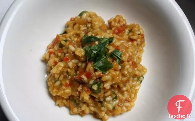 Risotto Au Poivron Rouge Fumé Au Pimentón