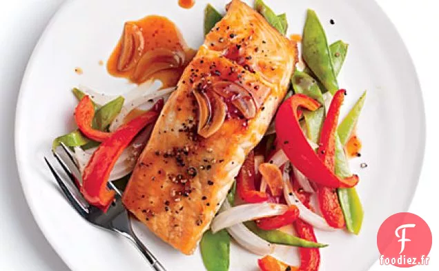 Saumon Grillé Rapide aux Légumes