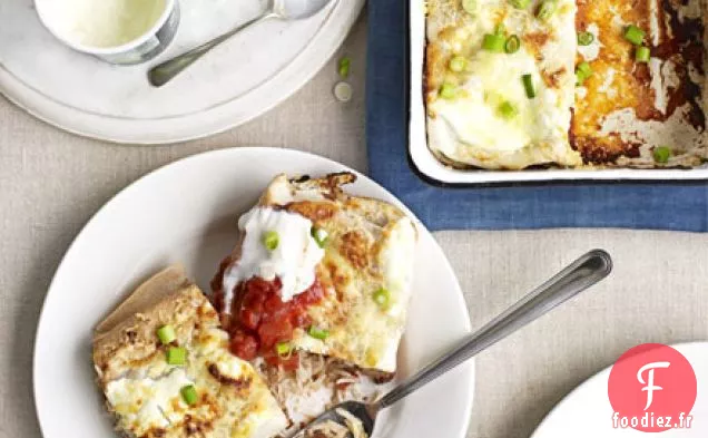 Enchiladas de riz et de haricots