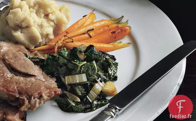 Carottes Rôties, avec Chili, Glaçage à la Menthe et à l'Orange