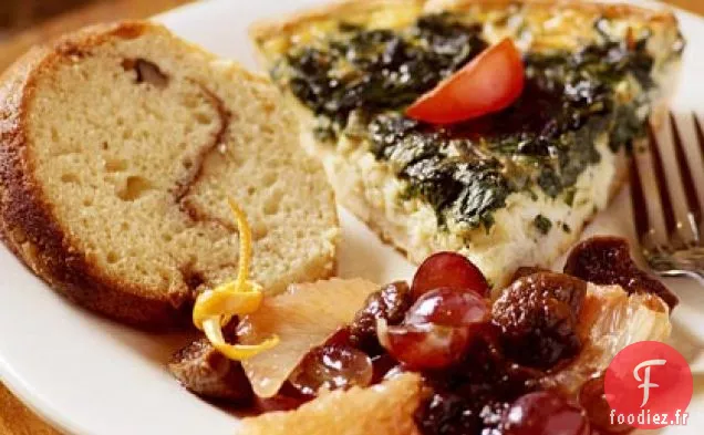 Quiche de Crabe Florentine