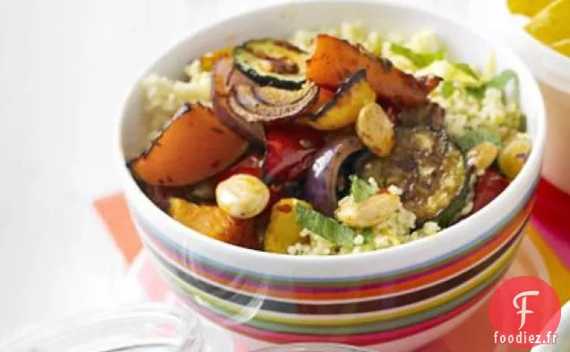 Salade de légumes rôtis et couscous