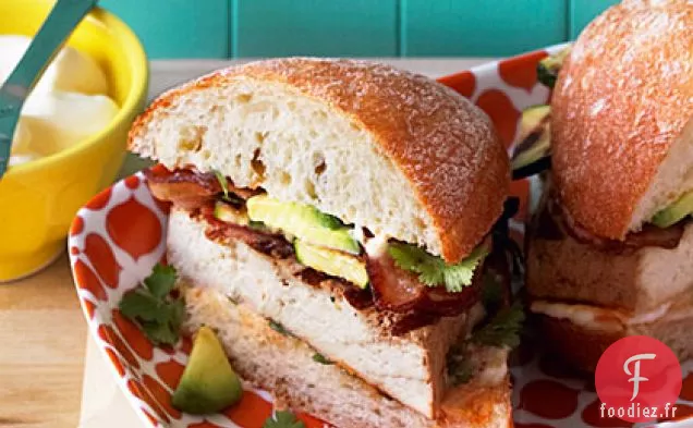 Sandwichs au Tofu Grillé, au Bacon et à l'avocat