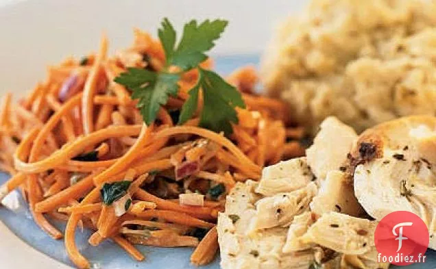 Salade Rapide de Carottes et de Raisins Secs