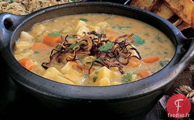 Bouillon de légumes au curry