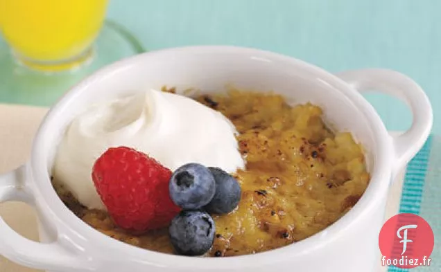 Flocons d'Avoine Coupés en Acier avec Garniture au Caramel Salé