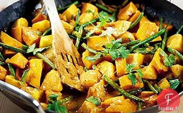 Curry de courge thaï et ananas