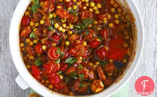 Ragoût de chorizo et pois chiches