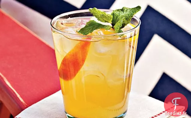 Cocktail Bourbon-Pêche