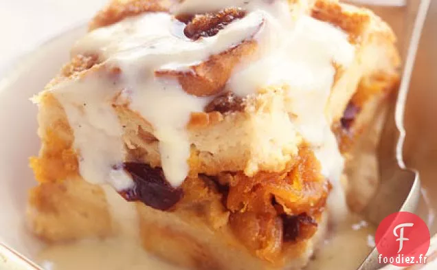 Pouding au Pain de Cassonade à la Crème Anglaise